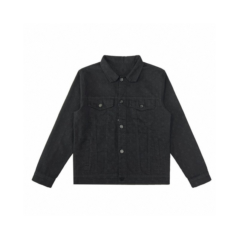Side profile of Louis Vuitton luxury clothing with relaxed-fit cut