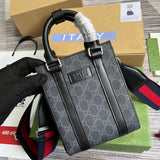 Side profile of refined classic women's handbag – women's statement bag