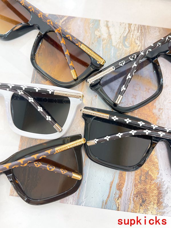 Side view of Louis Vuitton unisex sunglasses