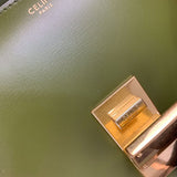 Front view of structured refined women's handbag – women's luxury accessory