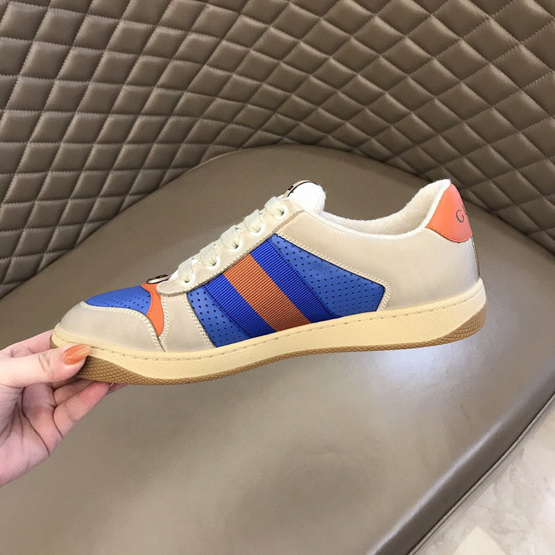 Gucci sneakers detailed view showing premium designer craftsmanship