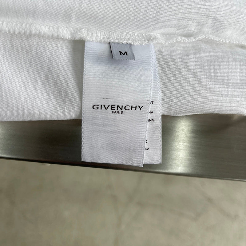 Close-up detail shot of Givenchy luxury clothing with contemporary cut