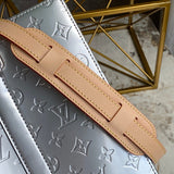 Interior view of modern statement women's handbag – women's designer-style accessory