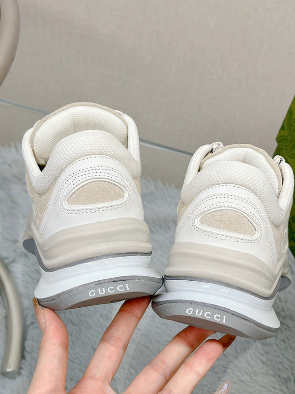 Gucci sneakers detailed view showing premium designer craftsmanship