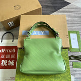 Front view of classic chic women's handbag – women's statement bag