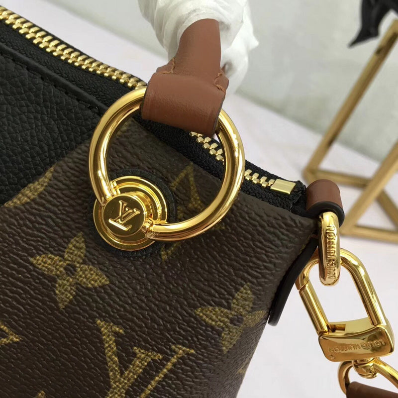Top view of structured sleek women's handbag – women's premium purse