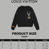 Close-up detail shot of Louis Vuitton luxury clothing with relaxed-fit cut