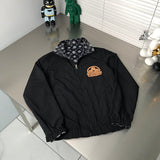 Front view of Louis Vuitton luxury clothing with tailored silhouette