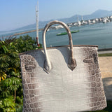 Close-up detail of modern bag design