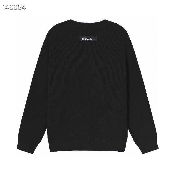 Side profile of Louis Vuitton luxury clothing with relaxed-fit cut