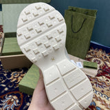 Gucci sneakers detailed view showing premium designer craftsmanship