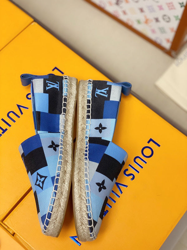 Close-up of Louis Vuitton shoes craftsmanship