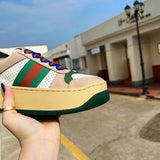 Gucci tonal black luxury sneakers view 7 chunky sole construction