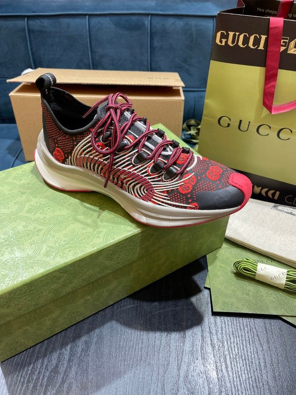 Gucci two-tone luxury sneakers view 7 sleek tonal finish
