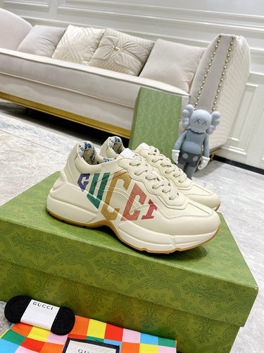 Gucci clean off-white luxury sneakers view 11 chunky sole construction