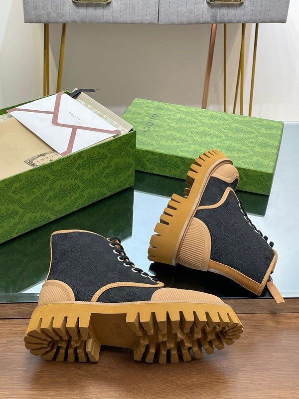 Gucci sneakers detailed view showing premium designer craftsmanship