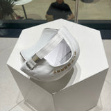 Close-up detail view of Burberry unisex cap