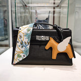 Close-up detail of sculpted bag design