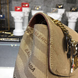 Contemporary Vegan Leather Handbag - Signature Hardware Accents | Women's Luxury Handbag #835 - interior view (image 6) of designer-inspired handbag