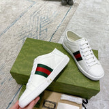 Gucci tonal black luxury sneakers view 5 premium leather build