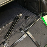 Chic Vegan Leather Handbag - Premium Craftsmanship Detailing | Women's Fashion Handbag #1641 - close-up detail shot (image 3) of designer-inspired handbag