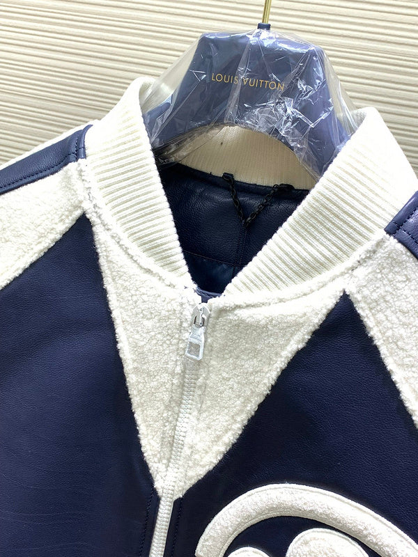Side profile of Louis Vuitton luxury clothing with label-forward styling