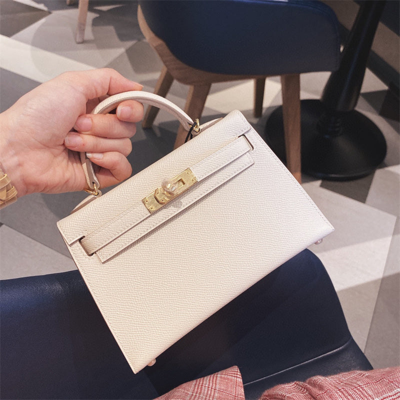 Close-up detail of tailored bag design