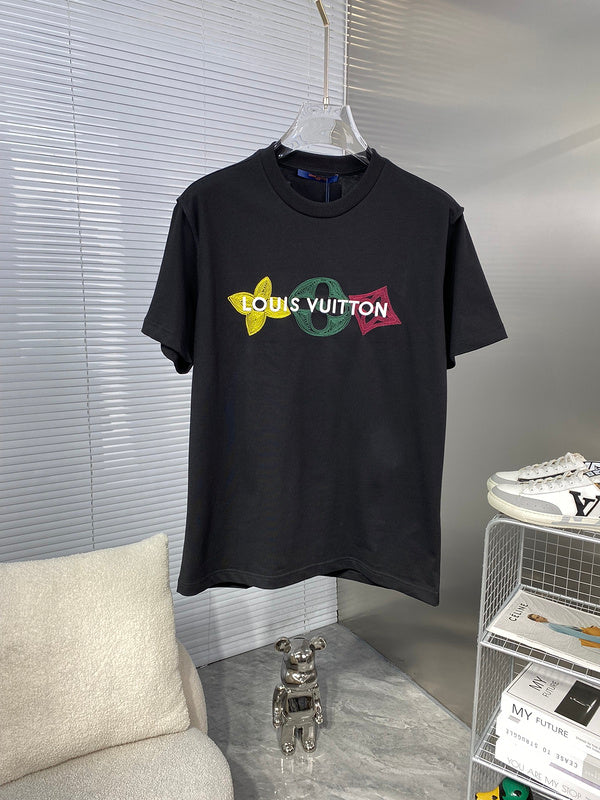 Front view of Louis Vuitton cotton t-shirt with streetwear-inspired cut
