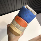 Gucci muted earth tones luxury sneakers view 8 cushioned comfort fit