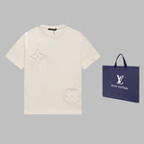 Front view of Louis Vuitton cotton t-shirt with signature branding