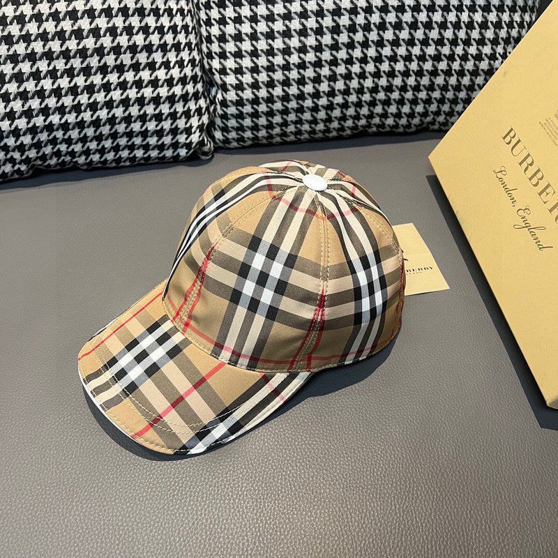 Angled view of Burberry unisex cap