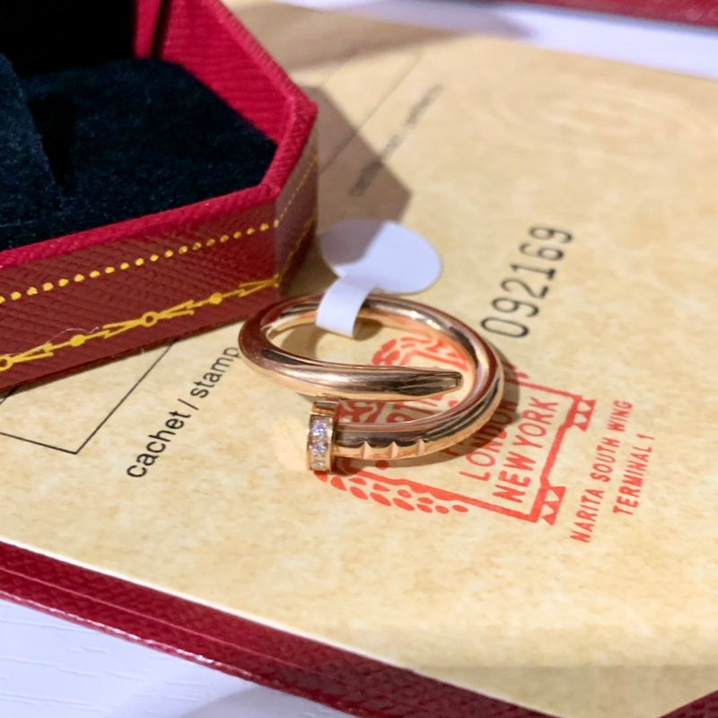 Angled view of Cartier unisex jewelry piece