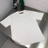 Front view of Louis Vuitton cotton t-shirt with monogram-inspired silhouette