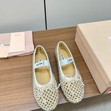 Miu Miu luxury shoes detail shot