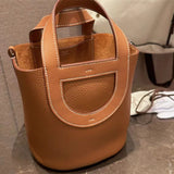 Close-up detail of poised bag design