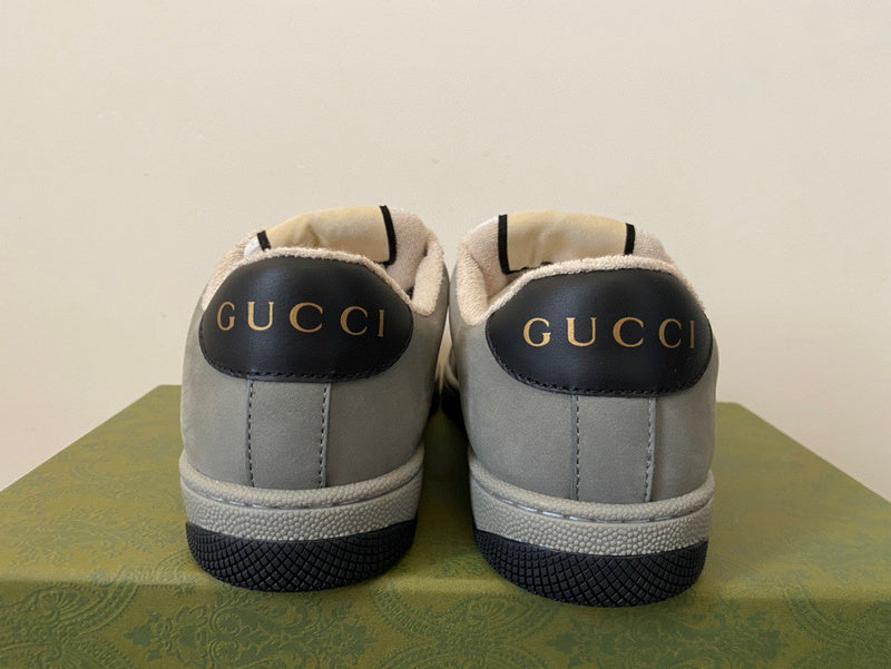 Gucci muted earth tones luxury sneakers view 5 heritage-inspired look