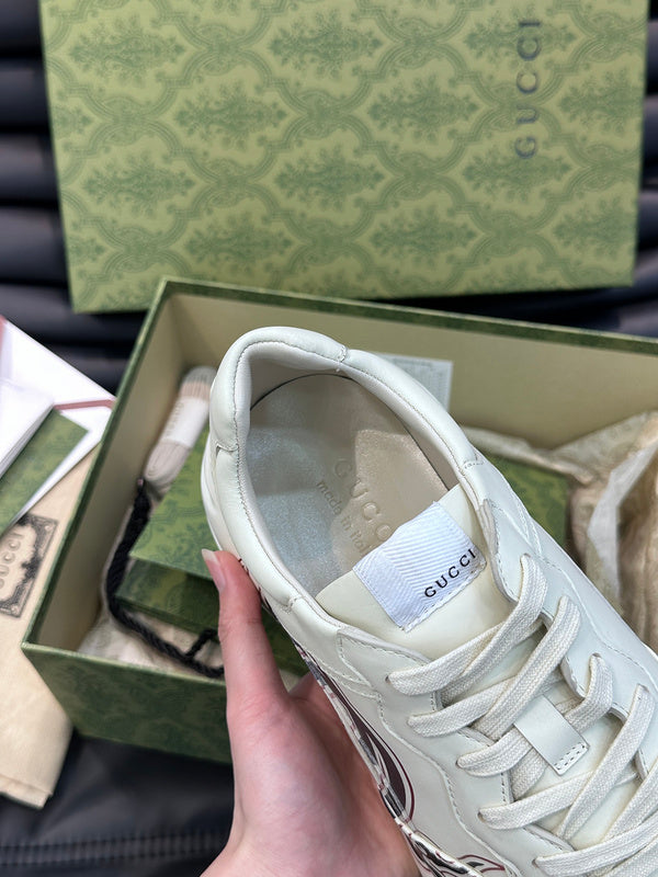 Gucci stone beige luxury sneakers view 10 premium leather build