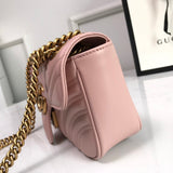 Handle and strap detail of classic refined women's handbag – women's statement bag