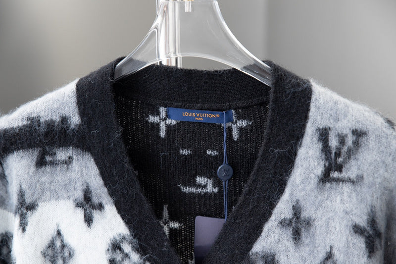 Close-up detail shot of Louis Vuitton luxury clothing with tailored silhouette