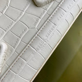 Bold Faux Leather Handbag - Signature Hardware Accents | Women's Everyday Carry Handbag #1730 - front view (image 13) of designer-inspired handbag