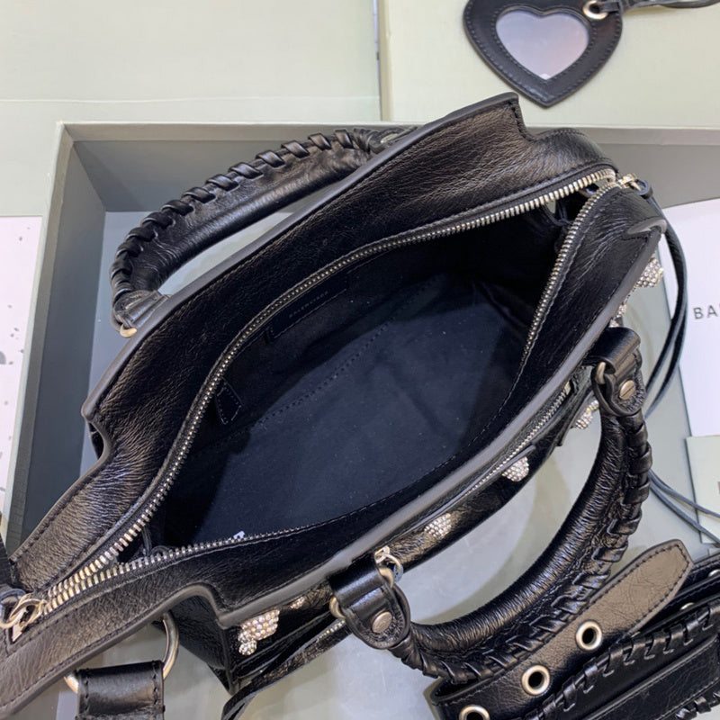 Effortless Faux Leather Handbag - Signature Hardware Accents | Women's Designer-Inspired Purse #341 - styled full view (image 7) of designer-inspired handbag