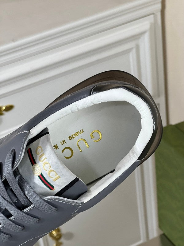 Gucci sneakers detailed view showing premium designer craftsmanship