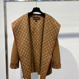 Front view of Louis Vuitton luxury clothing with contemporary cut