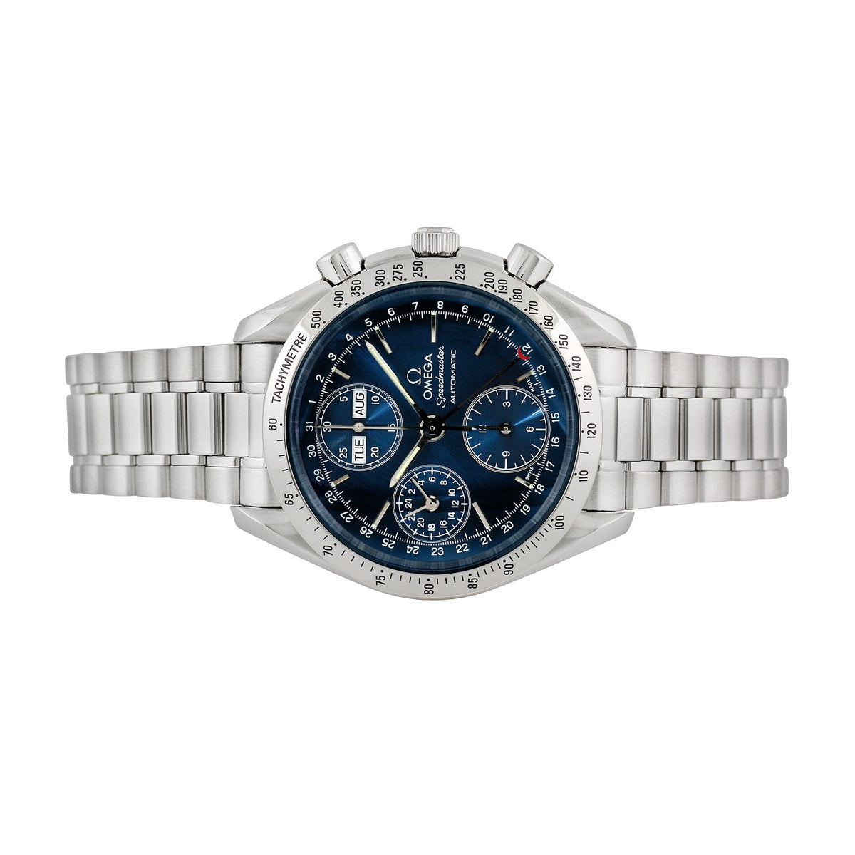 Front view of Omega men's watch