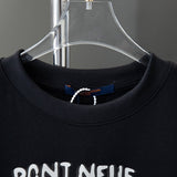 Close-up detail shot of Louis Vuitton cotton t-shirt with tailored silhouette