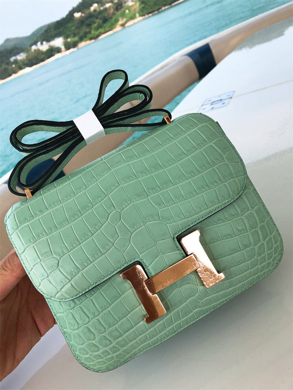 Close-up detail of timeless bag design