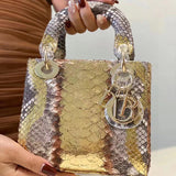 Interior view of modern polished women's handbag – women's everyday handbag