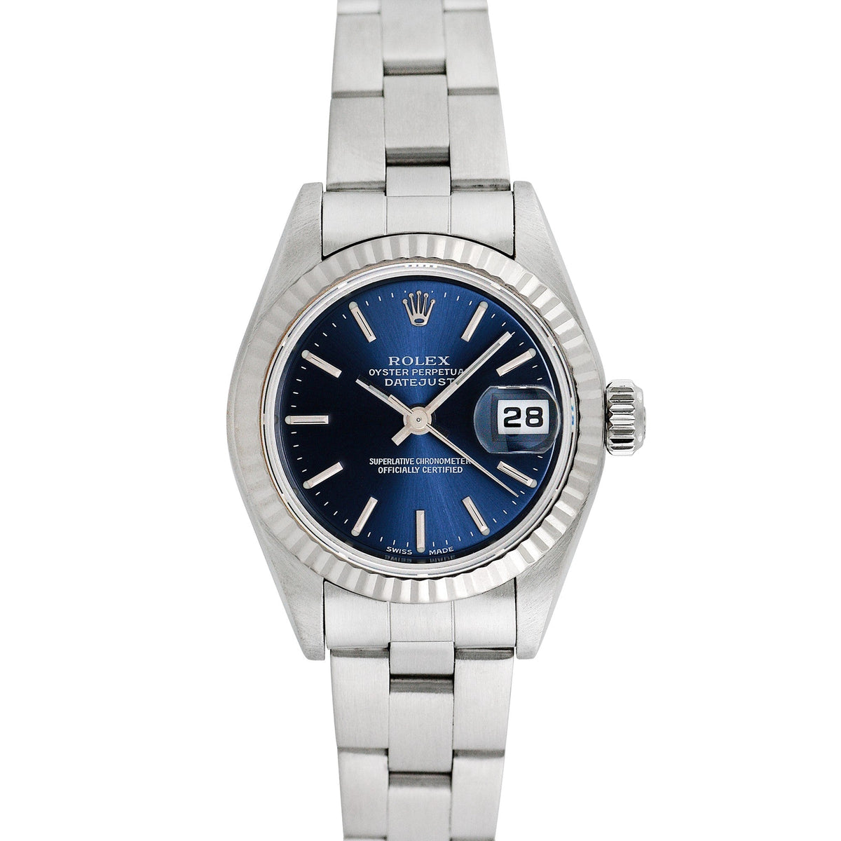 Side view of Rolex women's watch