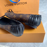 Louis Vuitton luxury shoes detail shot