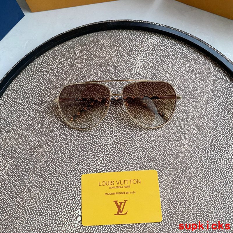 Side view of Louis Vuitton unisex sunglasses